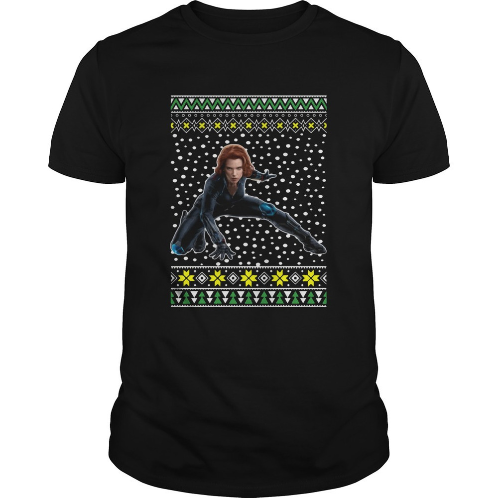 Black Widow Ugly Christmas Shirt